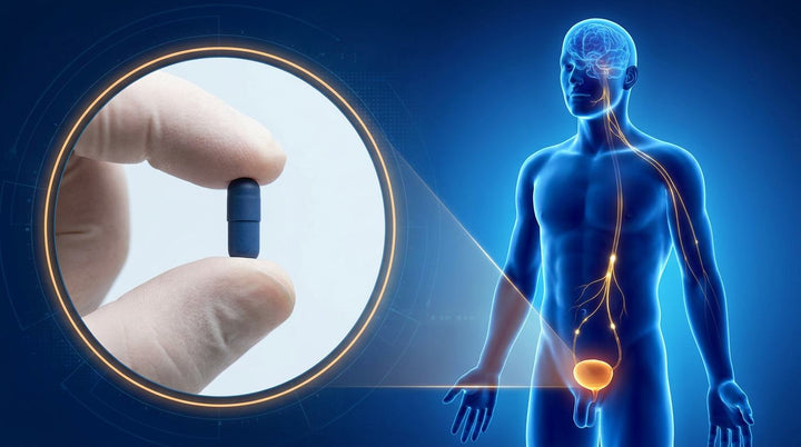 The interrupter, mapped: overnight bladder signaling is the leading cause of sleep interruption in men over 50. Illustration: Nightlong Journal.